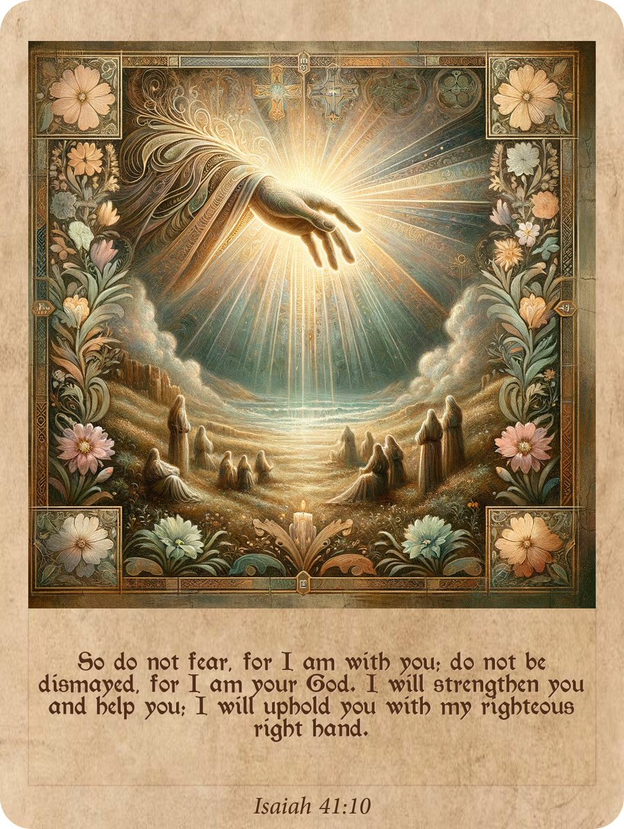 bigbirdart's tweet image. Verse Of The Day: Isaiah 41:10
So do not fear, for I am with you; do not be dismayed, for I am your God. I will strengthen you and help you; I will uphold you with my righteous right hand.