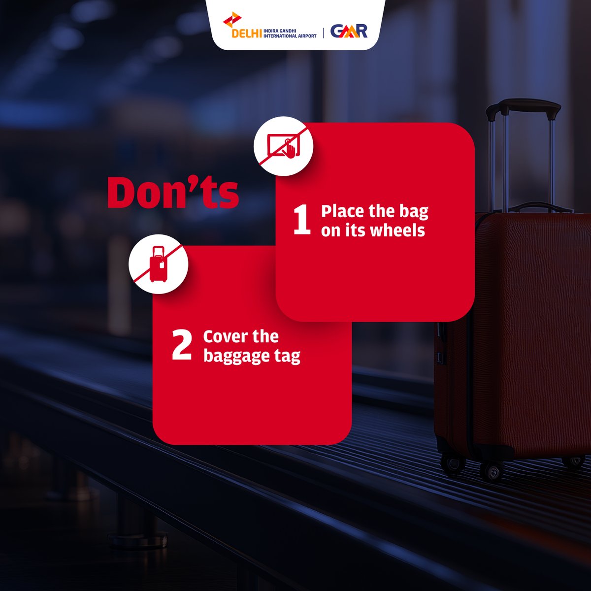 🧳Using Self-Baggage Drop at Delhi Airport?
Here are the quick Dos ✅ &amp; Don'ts ❌ to breeze through!
#DelhiAirport #SelfBaggageDrop #AirportFacility #SmartFly