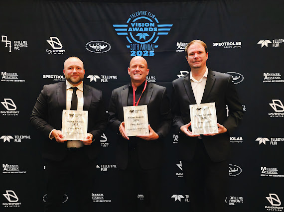 TampaPD's tweet image. Congratulations to Flight Officer Brian Alofs, Tactical Flight Officer Robert Williams, and K-9 Officer Josh Yungaitis, who are recipients of the FANG Award at this year’s FLIR Vision Awards!
