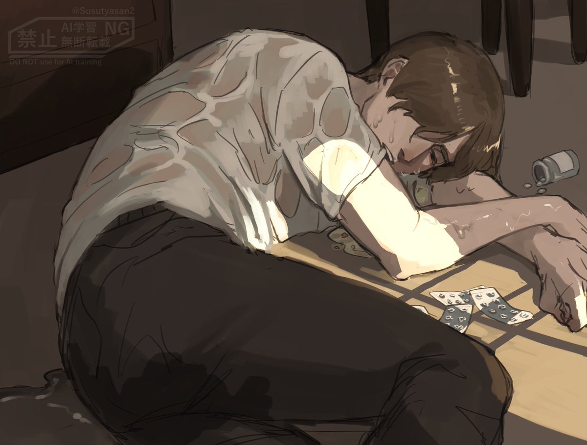 中途半端にこんな事するもんじゃないな
#男リョナ版深夜のお絵描き60分一本勝負