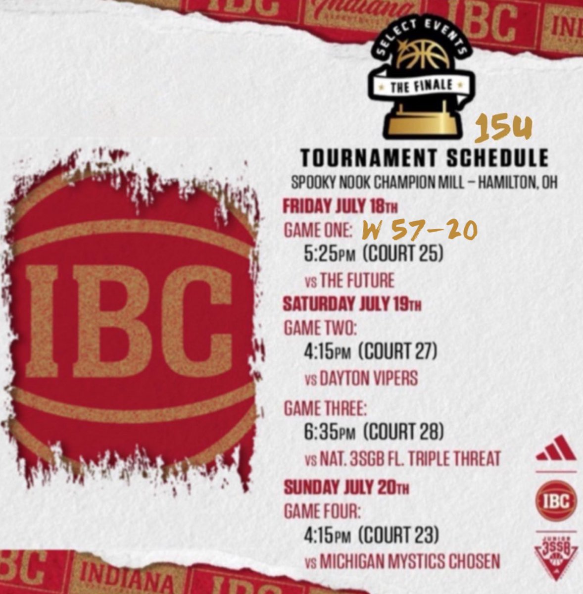 IBC14uMiller's tweet image. 1-0. Day 2 up next.Let’s go!