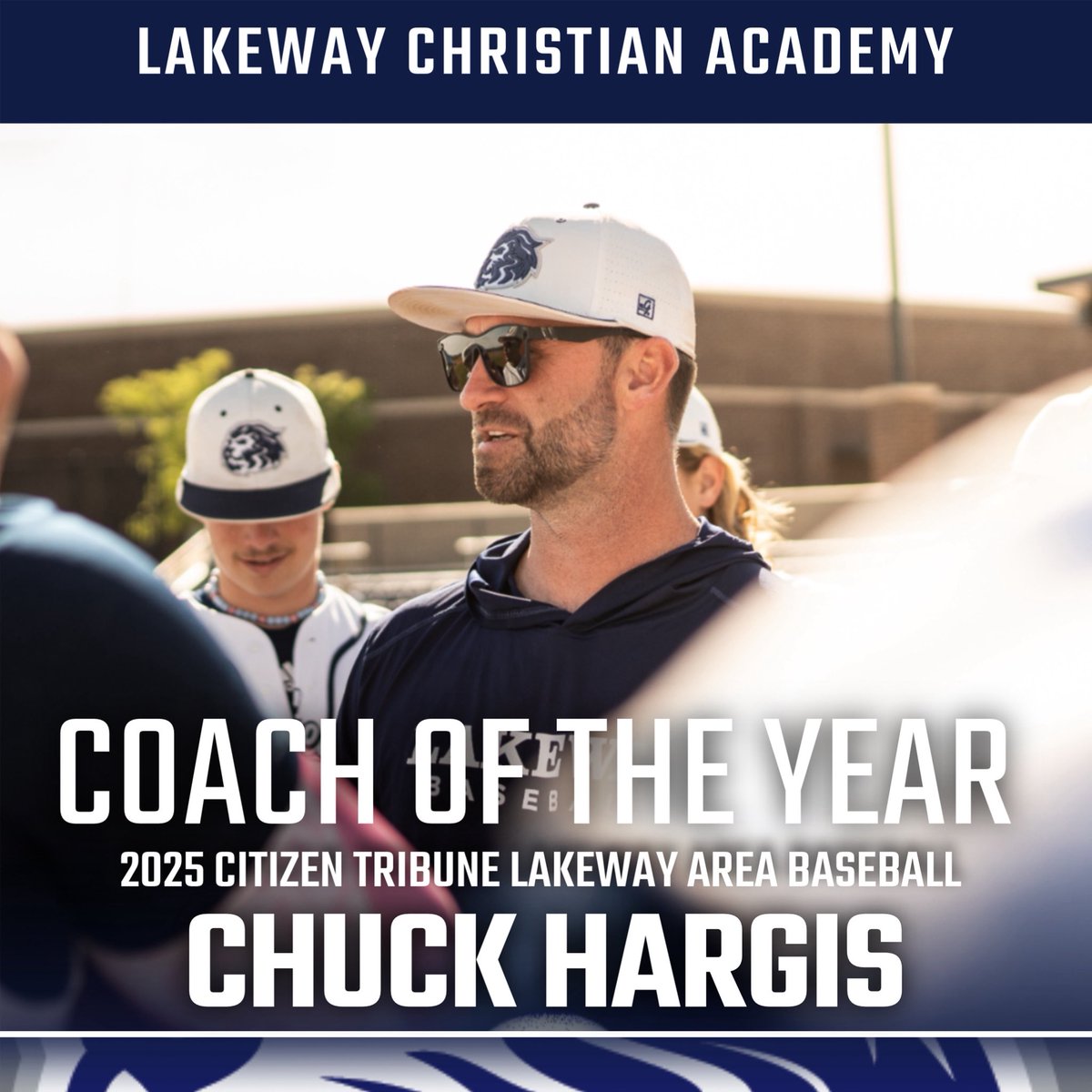 Coach of the Year!  Congrats Coach Chuck Hargis.  <a href="/LCALions_sports/">Lakeway Christian Academy Athletics</a> <a href="/lakewaybaseball/">Lakeway Christian Academy Baseball</a> #grit