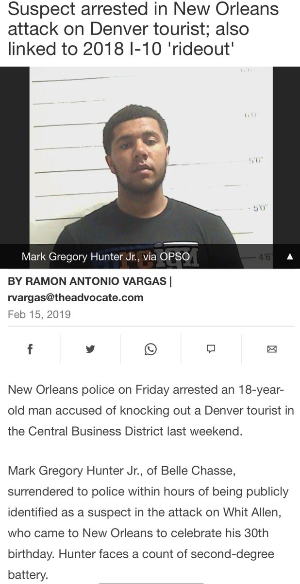 nolatrashtalk's tweet image. To the surprise of no one, the suspect arrested for last night’s hit and run on NOPD has a record.