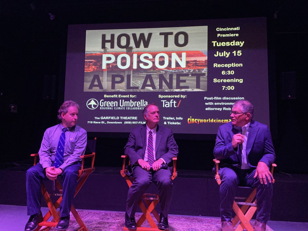 SaveOhioParks's tweet image. "How to Poison a Planet" a new documentary premiering in #Cincinnati, explains how one corporation poisoned an Australian coastal community with PFAS and how PFAS has contaminated our oceans, rivers, lakes- even our bodies.
@greenumbrella @TaftLaw @MarkRuffalo