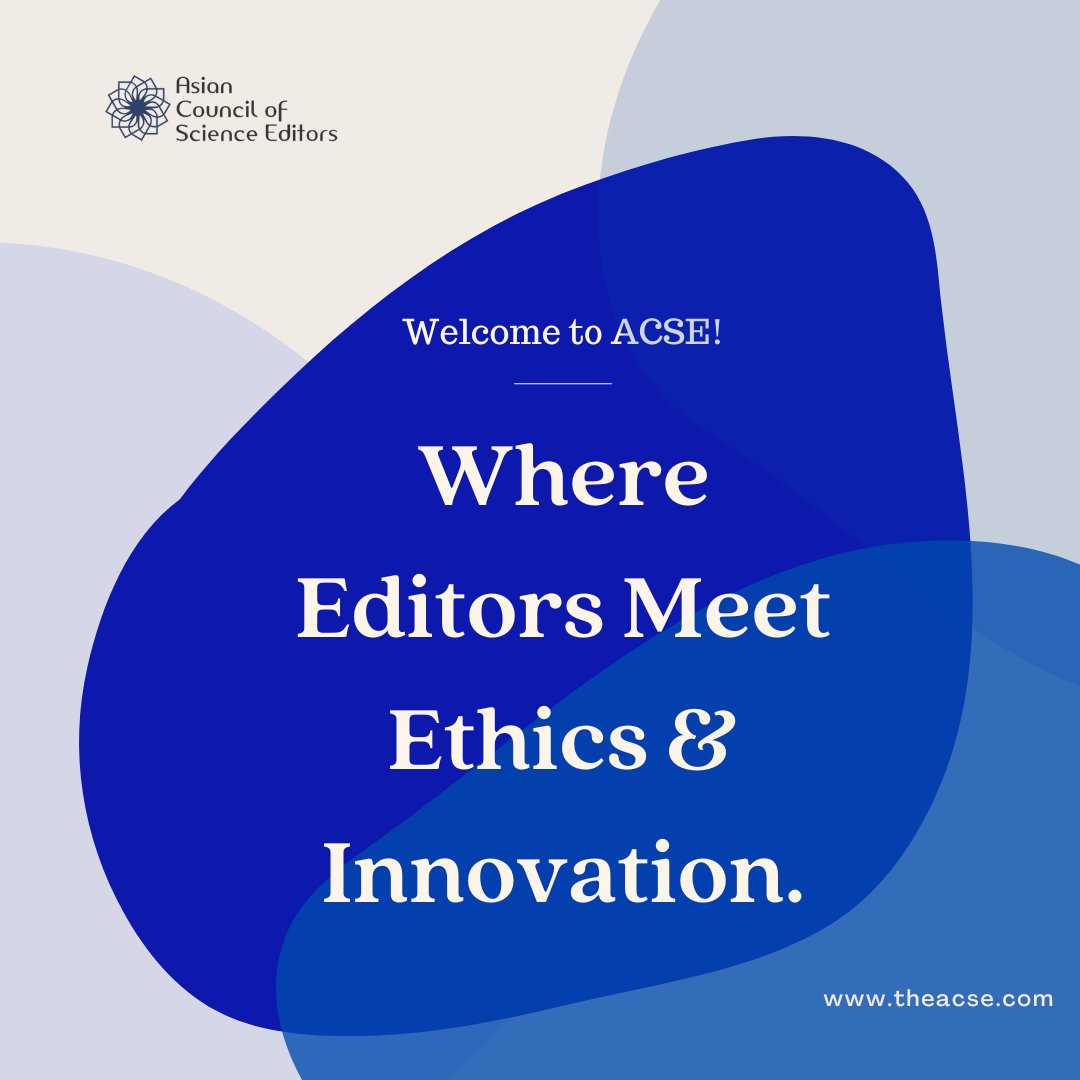 In a world where #publishing is #evolving fast, #editors need more than tradition; they need #community, #ethics, and #innovation to lead with confidence.

At ACSE, we bring together professionals who care about doing things right, from responsible #peer_review to cutting-edge