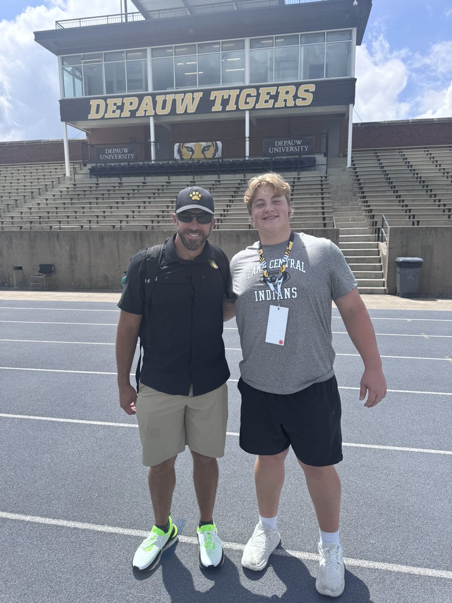 Matthew Kafka (@m_kafka26) on Twitter photo Had a great time at my visit to <a href="/DePauwTigersFB/">DePauw Football</a> Thank you to <a href="/CoachRutledge76/">Coach Rutledge</a> <a href="/qbdietz/">Brett Dietz</a> <a href="/MasonEspinosa1/">Mason Espinosa</a> <a href="/Coach_McElwain/">Ryan McElwain</a> <a href="/CoachDHyatt/">Dylan Hyatt</a>
<a href="/nexgenscouting/">Keith Smilie</a> <a href="/LakeCentral_FB/">Lake Central Football</a> <a href="/LakeCentral_HFC/">Pete Koulianos</a> Had a great time at my visit to <a href="/DePauwTigersFB/">DePauw Football</a> Thank you to <a href="/CoachRutledge76/">Coach Rutledge</a> <a href="/qbdietz/">Brett Dietz</a> <a href="/MasonEspinosa1/">Mason Espinosa</a> <a href="/Coach_McElwain/">Ryan McElwain</a> <a href="/CoachDHyatt/">Dylan Hyatt</a>
<a href="/nexgenscouting/">Keith Smilie</a> <a href="/LakeCentral_FB/">Lake Central Football</a> <a href="/LakeCentral_HFC/">Pete Koulianos</a>