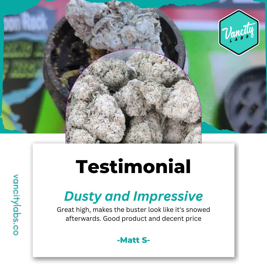 ❄️ Dusty and Impressive!
"Great high, makes the buster look like it's snowed afterwards. Good product and decent price."
– Matt S ✅

🔥 Quality you can feel. Value you can trust.

🌐  vancitylabs.co/product/thca-s…

#CannabisCommunity #WeedReview #420Life #CannabisCulture