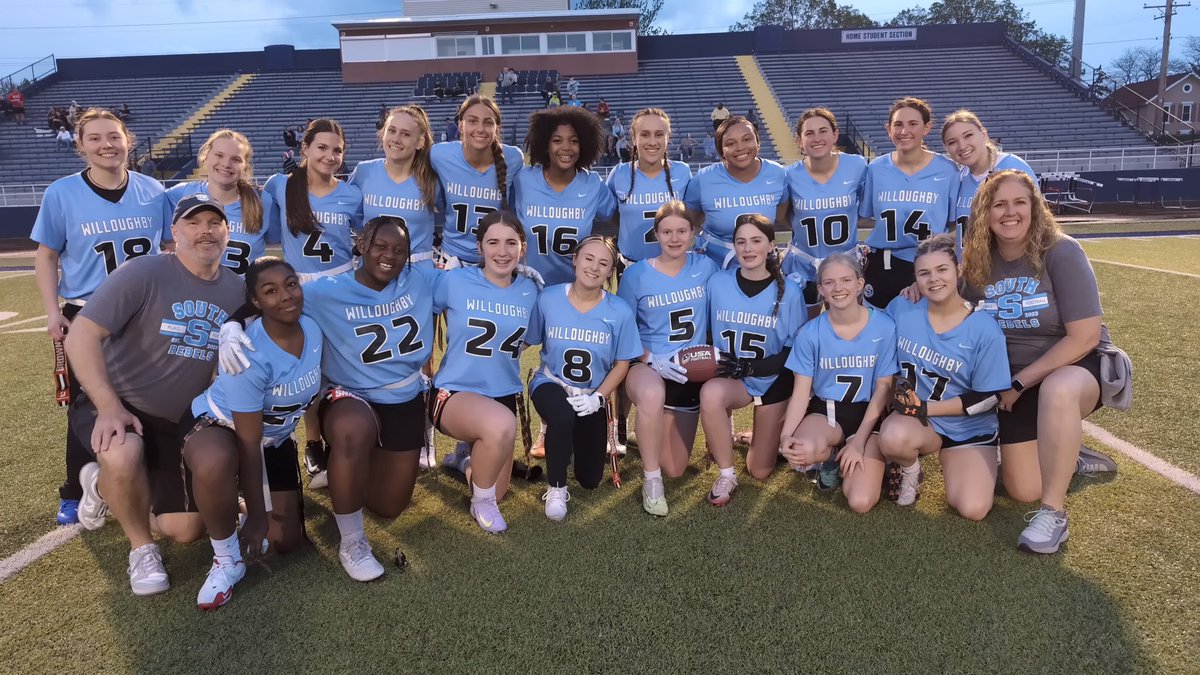 Thank you for the memorable season! So proud of this team and what these young woman accomplished this season going 23-5 Ohio State runner-up, NFL Browns Regional Champions, Cleveland Browns Girls HS Flag Tournament Champions! Go Rebs!