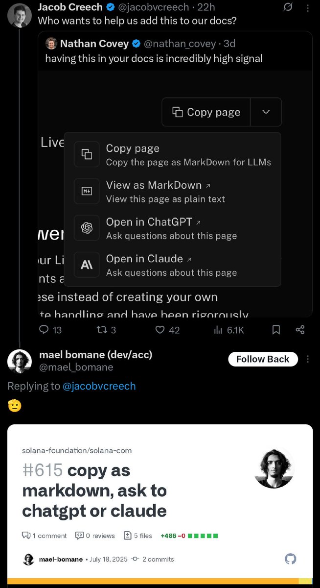 jacobvcreech's tweet image. Tweet to PR in just a few hours 🔥🔥🔥
S/O to @mael_bomane for the contribution!