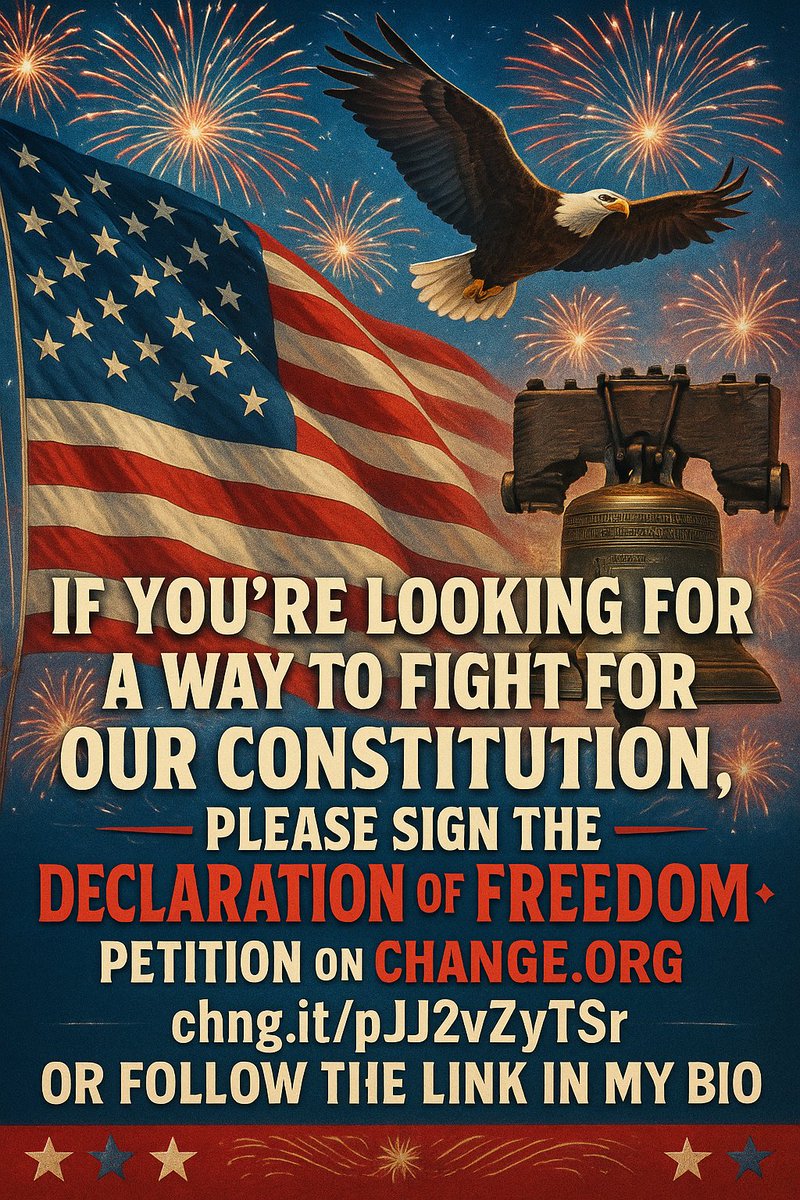 🗽 WE THE PEOPLE HAVE HAD ENOUGH
The Constitution was written by the people, for the people—and it’s time we remind our government of that.

📜 Sign the Declaration of Freedom
Join us in standing for liberty, justice, and accountability across ALL branches of government.

🇺🇸 This