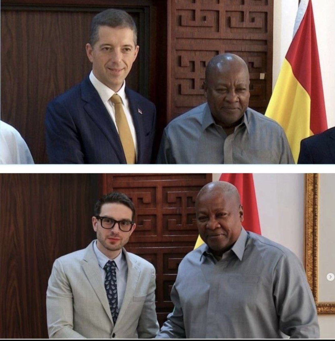 What are the chances? On the same day, Serbia's FM Marko Djurić and Alex Soros, son of George Soros and head of Open Society, both meet with Ghana's president. 

Coincidence?