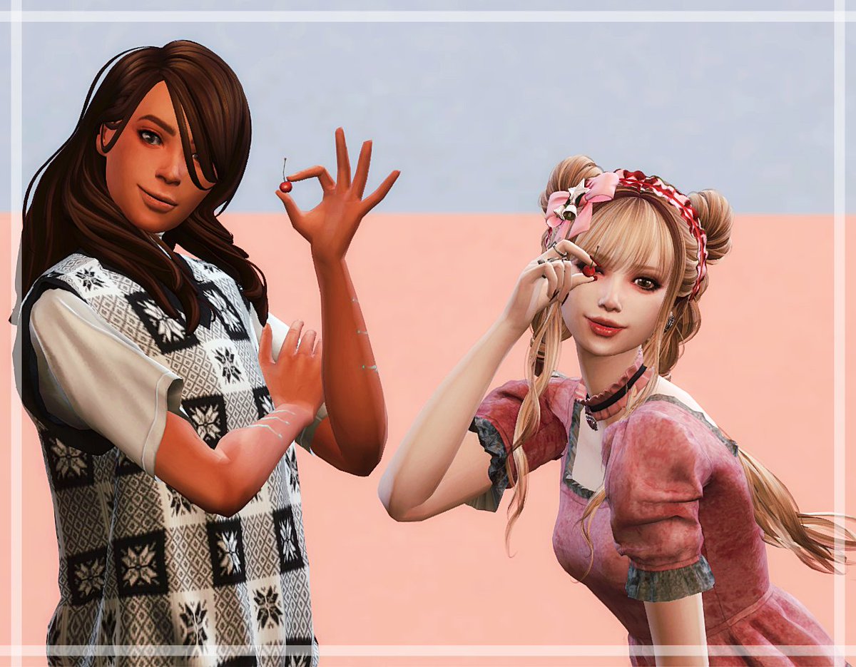 ミダリ(<a href="/midari_sims4/">ミダリ@神出鬼没</a> )さんのposeお借りしました！！
めっちゃかわえええええヾ(*´∀｀*)ﾉｷｬｯｷｬ 
配布ありがとうございますです！感謝😍