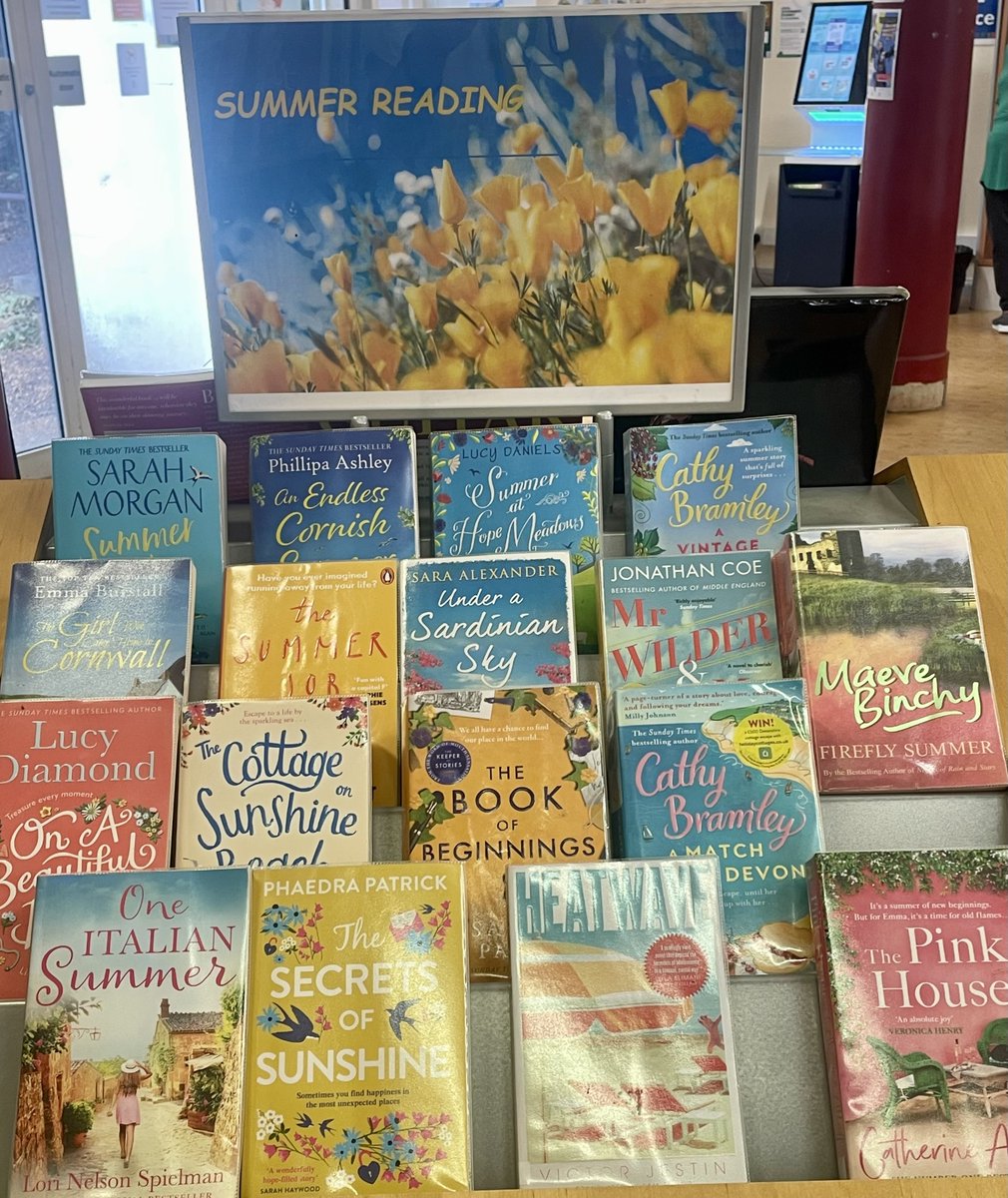 EsherLibrary's tweet image. Escape into a great story this summer! From beach reads to thrilling page turners, our fiction shelves are not to be missed!
#SummerReads #FictionFix #LibraryEscape #esherlibrary