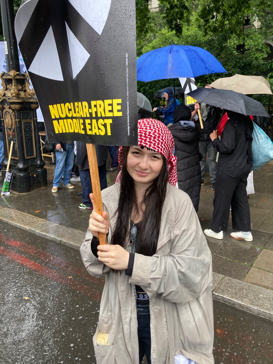 CNDuk's tweet image. Thank you to everyone who helped to share CND’s message at today Palestine demo.
#EndTheGenocide #NuclearFreeMiddleEast