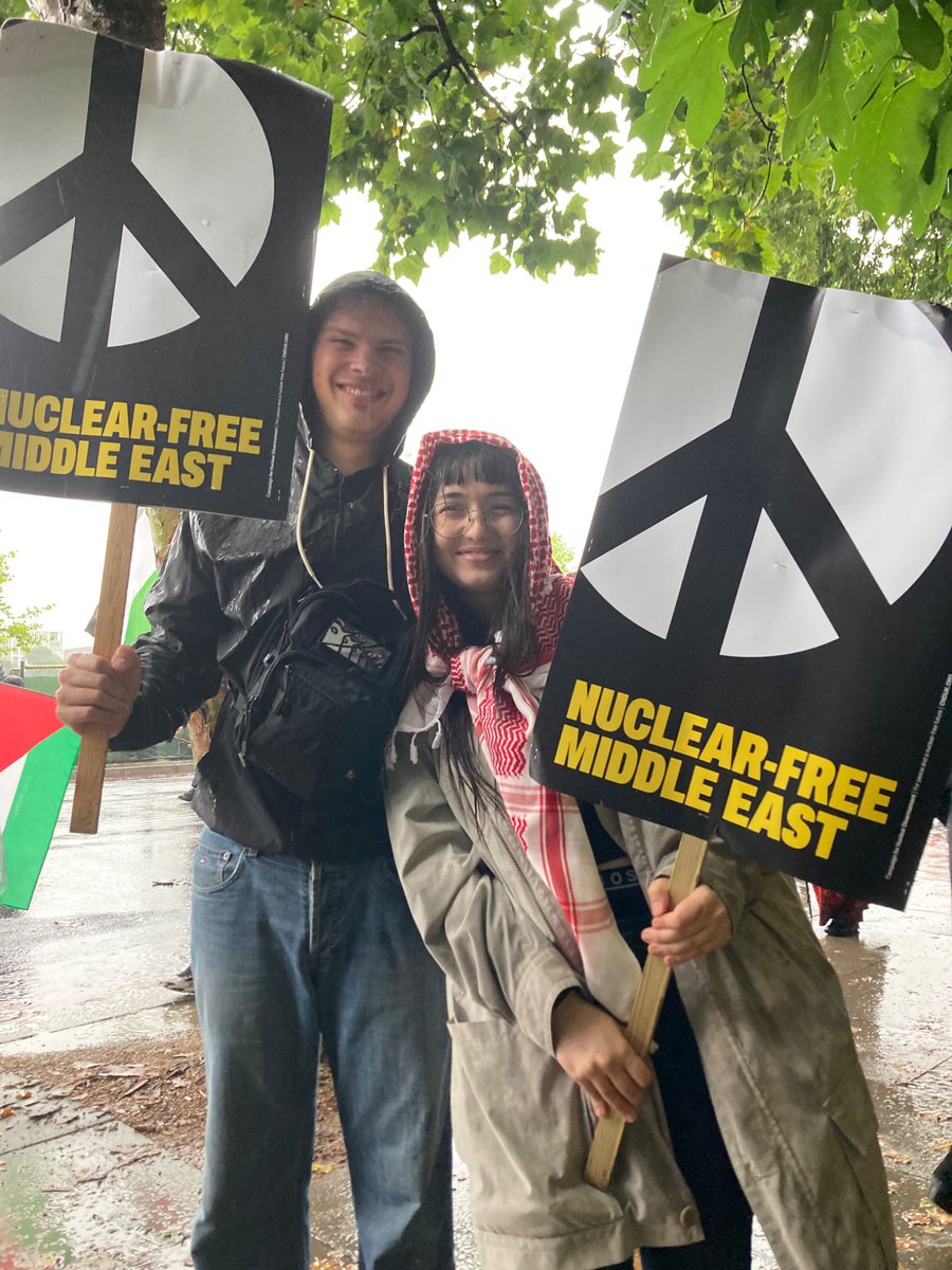 CNDuk's tweet image. Thank you to everyone who helped to share CND’s message at today Palestine demo.
#EndTheGenocide #NuclearFreeMiddleEast