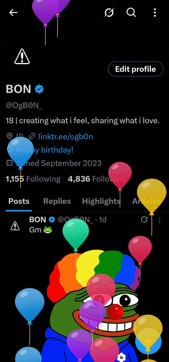 OgB0N_'s tweet image. Wohoo ✨️

It&apos;s my Birthday today!! 🎂 

Really grateful to everyone who has been a part of my journey till now and hopefully more of us we will be together as a family in the future. Thank you so much for always supporting me and my works 🫂🙏.