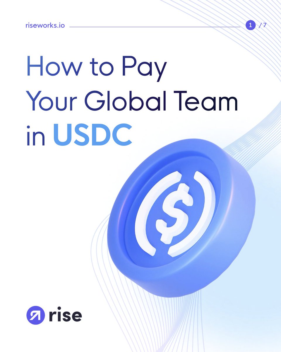 Ready to pay your team in USDC?

Here’s our step-by-step guide to paying in USDC with Rise 👇

riseworks.io/resources/cryp…