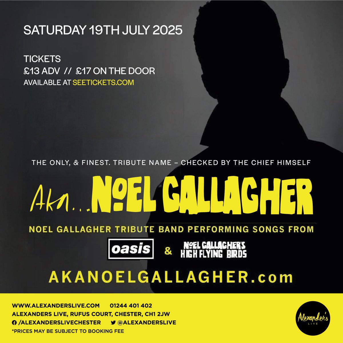 AlexandersLive's tweet image. Last chance for tickets for @AKANoelG tonight at Alexander’s
alexanderslive.seetickets.com/event/aka-noel…
@ShitChester @chestertourist @chesterdotcom @LivingInChester @VisitChester_ @chestertweetsuk @welovegoodtimes