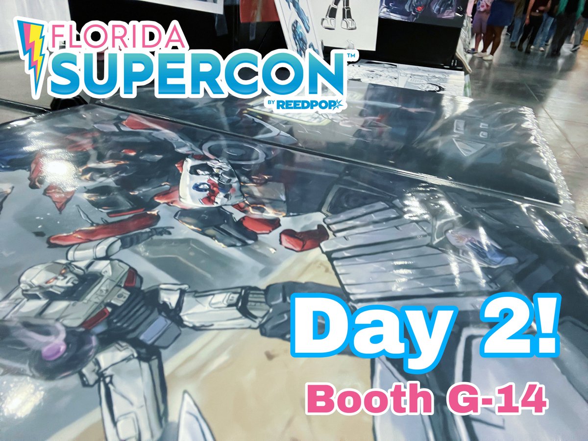 Minyung_Draws's tweet image. Florida Supercon Day 2 with @TGping_ ! Come see us at Booth G-14 :D