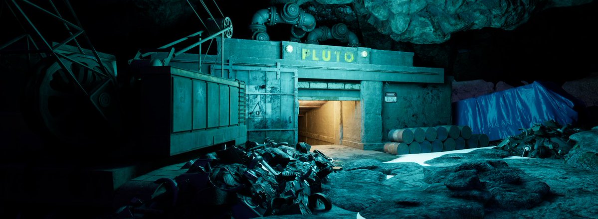 Grambitious's tweet image. The secret bunkers of the solar system are scattered across the desolate lands of Antarctica. If you manage to unlock them, macabre horrors await.
(Screenshots from Cryptica)