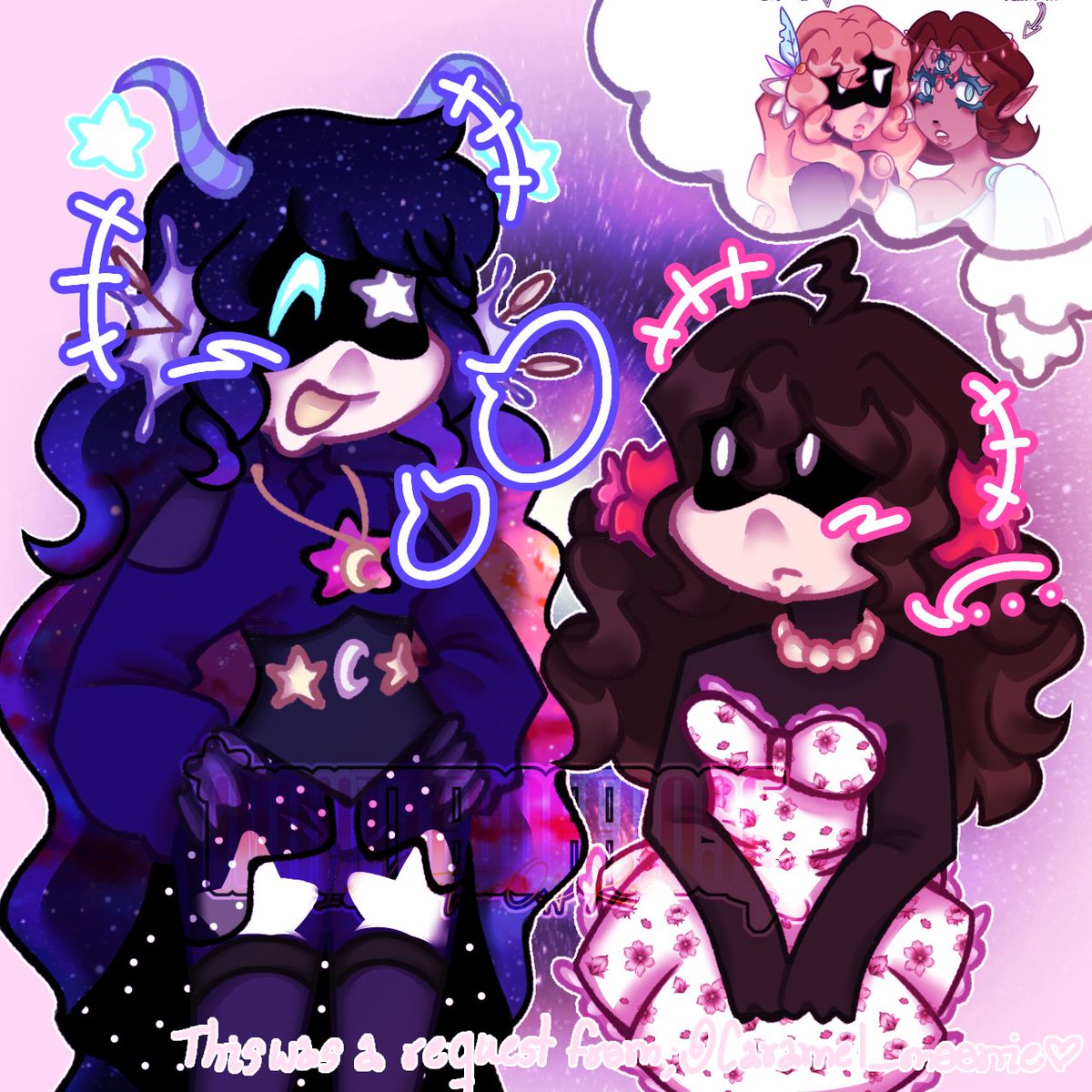 ImButterOffRose's tweet photo. Small art dump and an art request I did for my friend…as you guys can clearly tell I’m obsessed with my persona 👅
[#IMBUTTEROFFROSE ] https://t.co/5VUBQAmfih