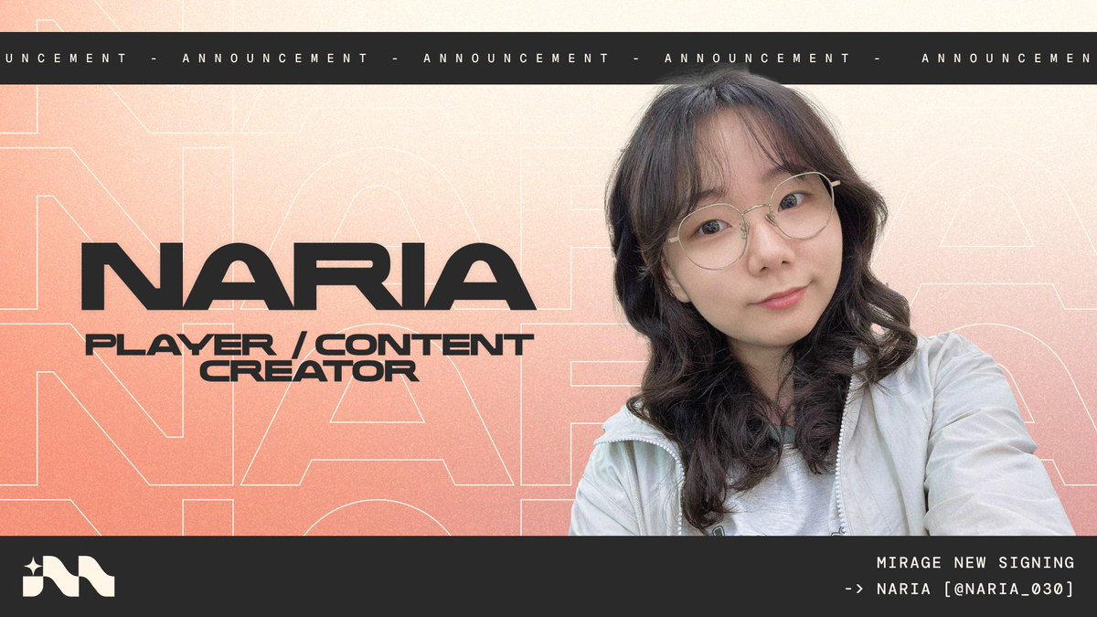 Esport Snap سناب الرياضات الالكترونية (@esportsnap) on Twitter photo أعلن فريق <a href="/MirageEsportsAE/">Mirage</a> عن انضمام <a href="/NARIA_030/">Mirage | NARIA_</a> إلى صفوفه كلاعبة وصانعة محتوى، وذلك ضمن خططه لتوسيع نشاطاته التنافسية والإبداعية.
وتُعد ناريا من الأسماء البارزة في ساحة البطولات وصناعة المحتوى، حيث تمتلك سجلاً حافلاً من المشاركات في الفعاليات التنافسية.
#MirageEsports | #Esports أعلن فريق <a href="/MirageEsportsAE/">Mirage</a> عن انضمام <a href="/NARIA_030/">Mirage | NARIA_</a> إلى صفوفه كلاعبة وصانعة محتوى، وذلك ضمن خططه لتوسيع نشاطاته التنافسية والإبداعية.
وتُعد ناريا من الأسماء البارزة في ساحة البطولات وصناعة المحتوى، حيث تمتلك سجلاً حافلاً من المشاركات في الفعاليات التنافسية.
#MirageEsports | #Esports