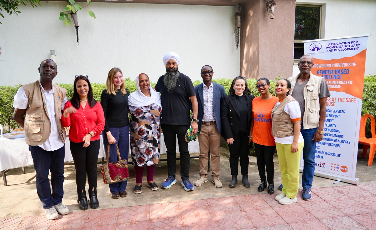 UNFPAEthiopia's tweet image. Today, Hon. Randeep Sarai, 🇨🇦's Secretary of State, visited the Hawassa Safe House run by AWSAD.
With Canada's support through @UNFPAEthiopia, survivors of Gender-Based Violence (#GBV) received care, protection, and a second chance to rebuild their lives.
#SafeSpaces #EndGBV🧡