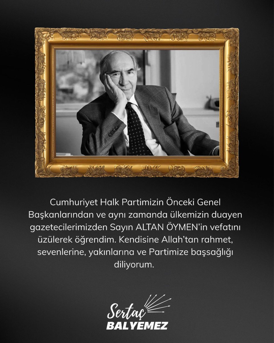 Saygı, rahmetle…
#AltanÖymem