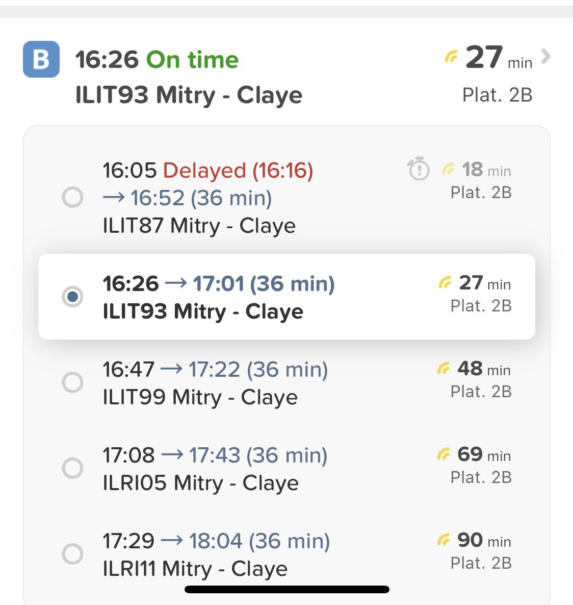 phlsph2vie's tweet photo. Direction Mitry-Claye, vous supprimez 1 train sur 2 ??? Vous pensez pas à la vie des gens ?? Fin pourquoi ? Juste pourquoi ? @RERB @SNCFVoyageurs (je sais que vous n’aimez pas citymapper mais c’est fiable habituellement) https://t.co/DSibzZYM2M