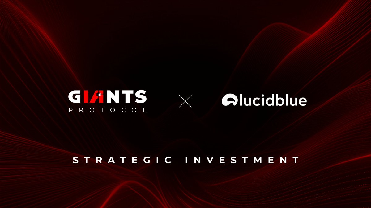 giantsprotocol's tweet image. STRATEGIC INVESTMENT ANNOUNCEMENT 💥
@giantsprotocol 🤝 @LucidBlueVC
We’re thrilled to welcome LucidBlue Ventures our newest and major Web3 backer onboard the Giants Protocol journey!
@LucidBlueVC is a forward-thinking Web3 venture fund backing disruptive technologies across…