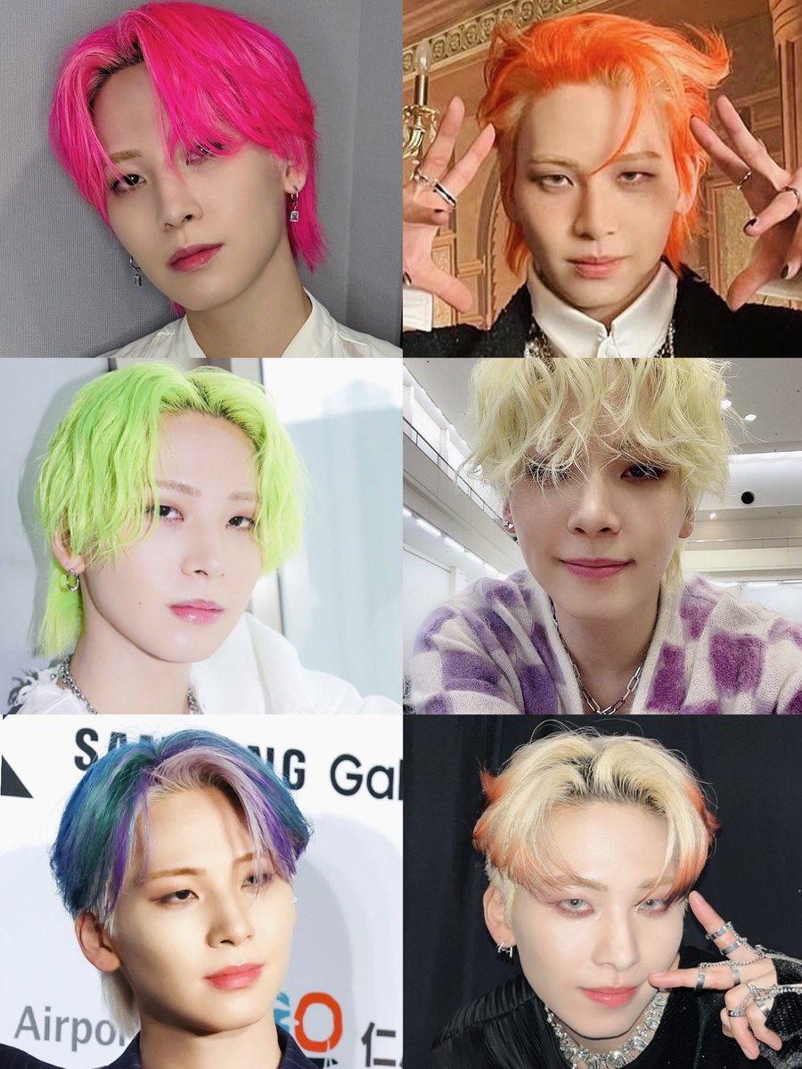 蓮くん最新はピンク1つ前はオレンジ ここ数年でも様々な髪色・髪型に