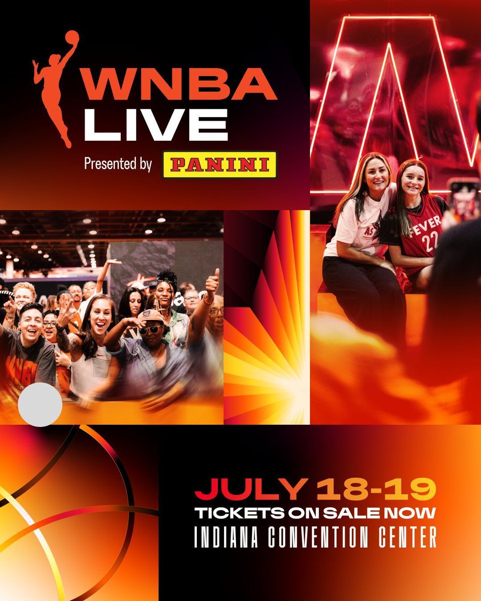 PacersSportsEnt's tweet image. It's the FINAL day to experience WNBA Live presented by Panini at @icclos for #WNBAAllStar2025! 🔥
Get tickets now 🎟️ bit.ly/44asHBE