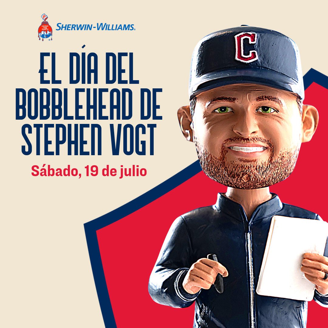 ¿Quién quiere este bobblehead? 

¡Los primeros 20.000 fanáticos que llegan al partido esta noche recibirán un bobblehead de Stephen Vogt!