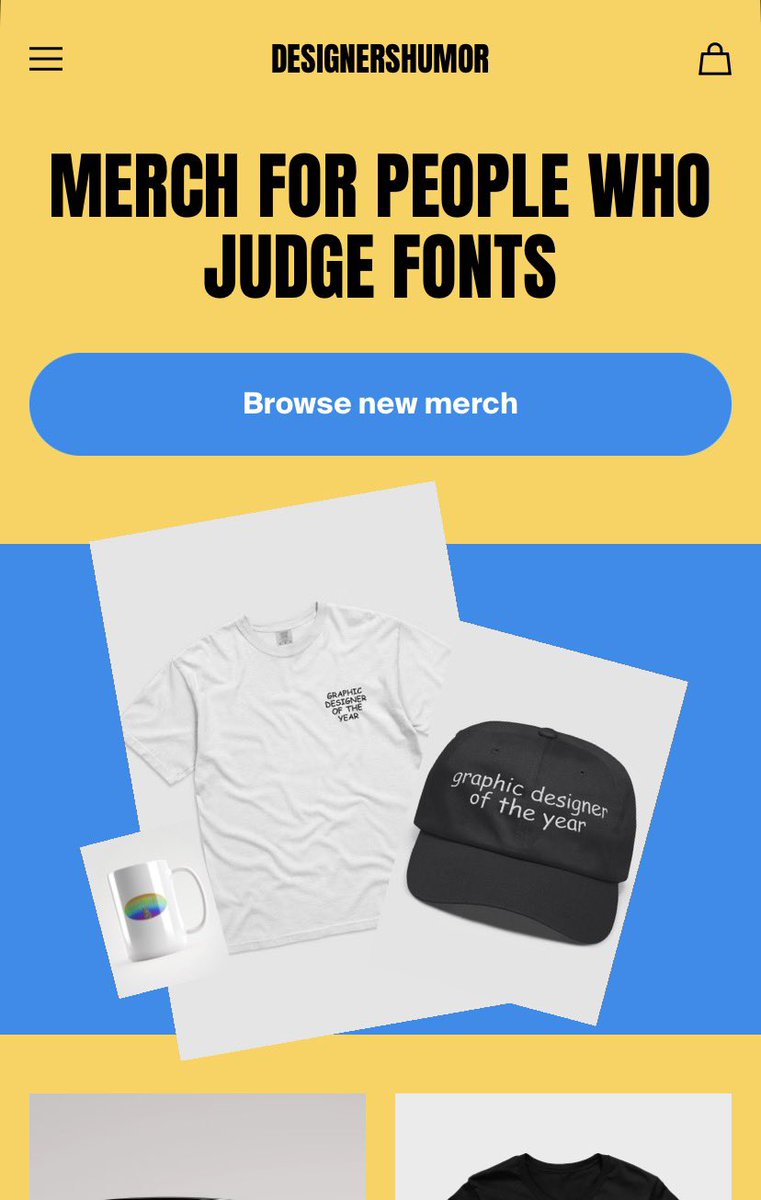 designershumor's tweet image. new merch designershumor.com
