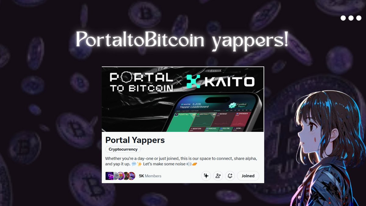 RAMMDAILY's tweet image. GM @PortaltoBitcoin yappers!

The @PortaltoBitcoin twitter family has achieved an impressive target: more than 5000 yappers in this family!

They are an enthusiastic team sitting at the center of the bitcoin DeFi revolution.

The hub already has more than 5,000 active members…