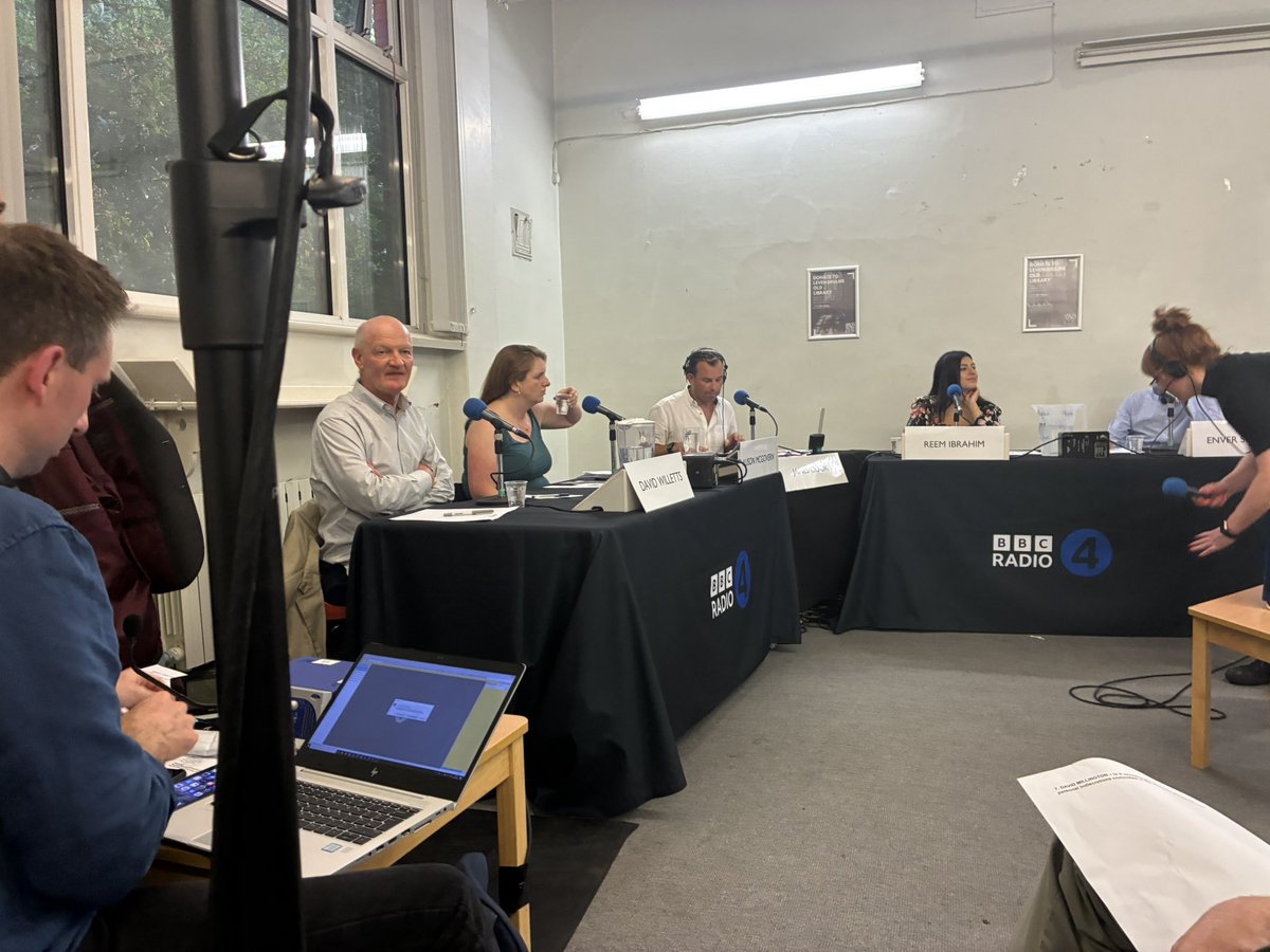 I was happy to be in the audience last night of <a href="/BBCRadio4/">BBC Radio 4</a> Any Questions. 
In particular as the venue was <a href="/LevyOldLibrary/">Levenshulme Old Library</a> (the base for <a href="/ALLFM/">ALL FM 96.9</a>). 
Good panel discussion from the left and right!
And great audience questions!
Catch up on <a href="/BBCSounds/">BBC Sounds</a> 
<a href="/BBCPolitics/">BBC Politics</a> 
#Levenshulme #Mcr