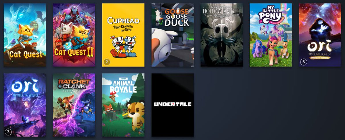 Minha lista de desejos / Alguns jogos da minha biblioteca.

Qual é a sua lista?