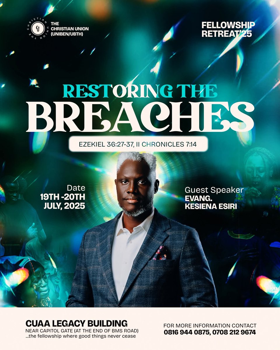 WhyteDavid5's tweet image. Happening live at CUAA building (Christian Union UNIBEN). It&apos;s a time where God wants to reorder your life. He searches for men through whom He will bring His divine counsel to manifestation. Don&apos;t miss it; either onsite or online, be a part of it. God bless you!