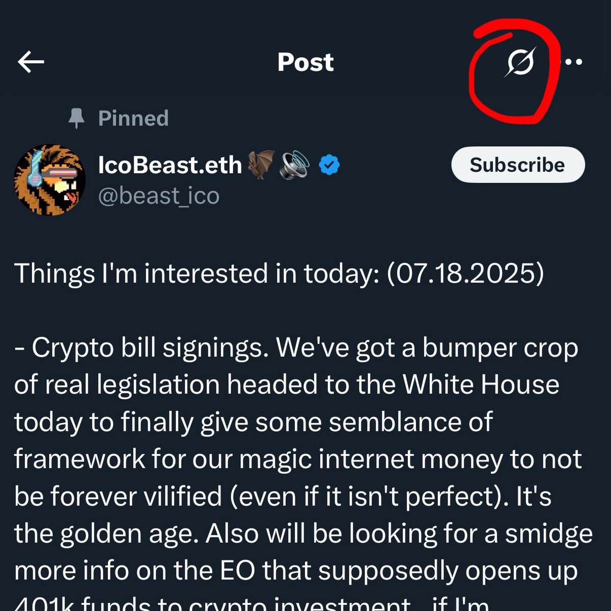 KearneyCrypto's tweet image. it’s pretty incredible the amount of info you can receive at the tip of your fingers
if you’re trying to level up and improve your understanding of what’s going on in the crypto world, you should use this grok feature
i recently started using this and can share that it helps…