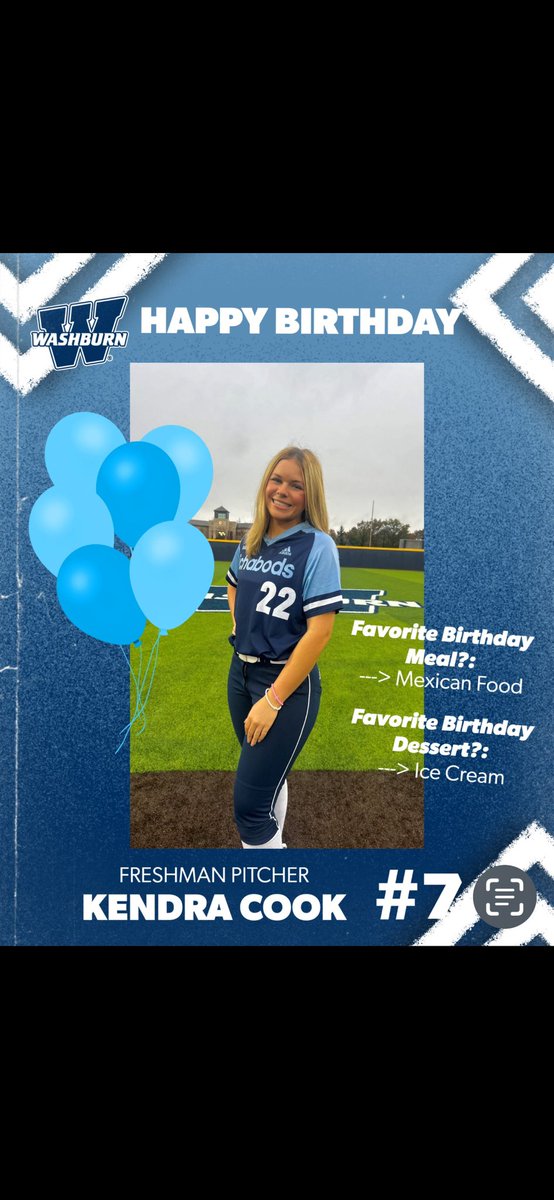 Happy Birthday to incoming freshman pitcher, Kendra Cook!