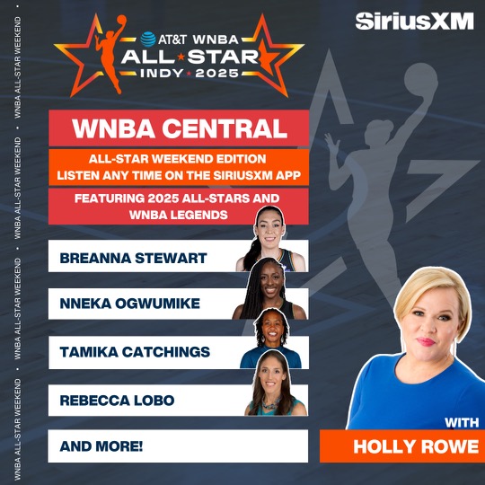 SiriusXMNBA's tweet image. Hear our @WNBA All-Star special with @sportsiren throughout the weekend on the @SiriusXM App! sxm.app.link/WNBACentralAll…