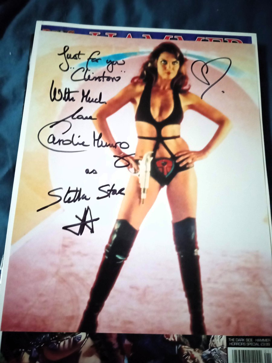 Clinton the Fourth (@puritythrufire) on Twitter photo The amazing <a href="/Tuftenstein/">Tuftenstein</a> sent me this signed picture of the lovely Caroline Munro which I received today!
What a thoughtful gift, thank you Tuft! The amazing <a href="/Tuftenstein/">Tuftenstein</a> sent me this signed picture of the lovely Caroline Munro which I received today!
What a thoughtful gift, thank you Tuft!