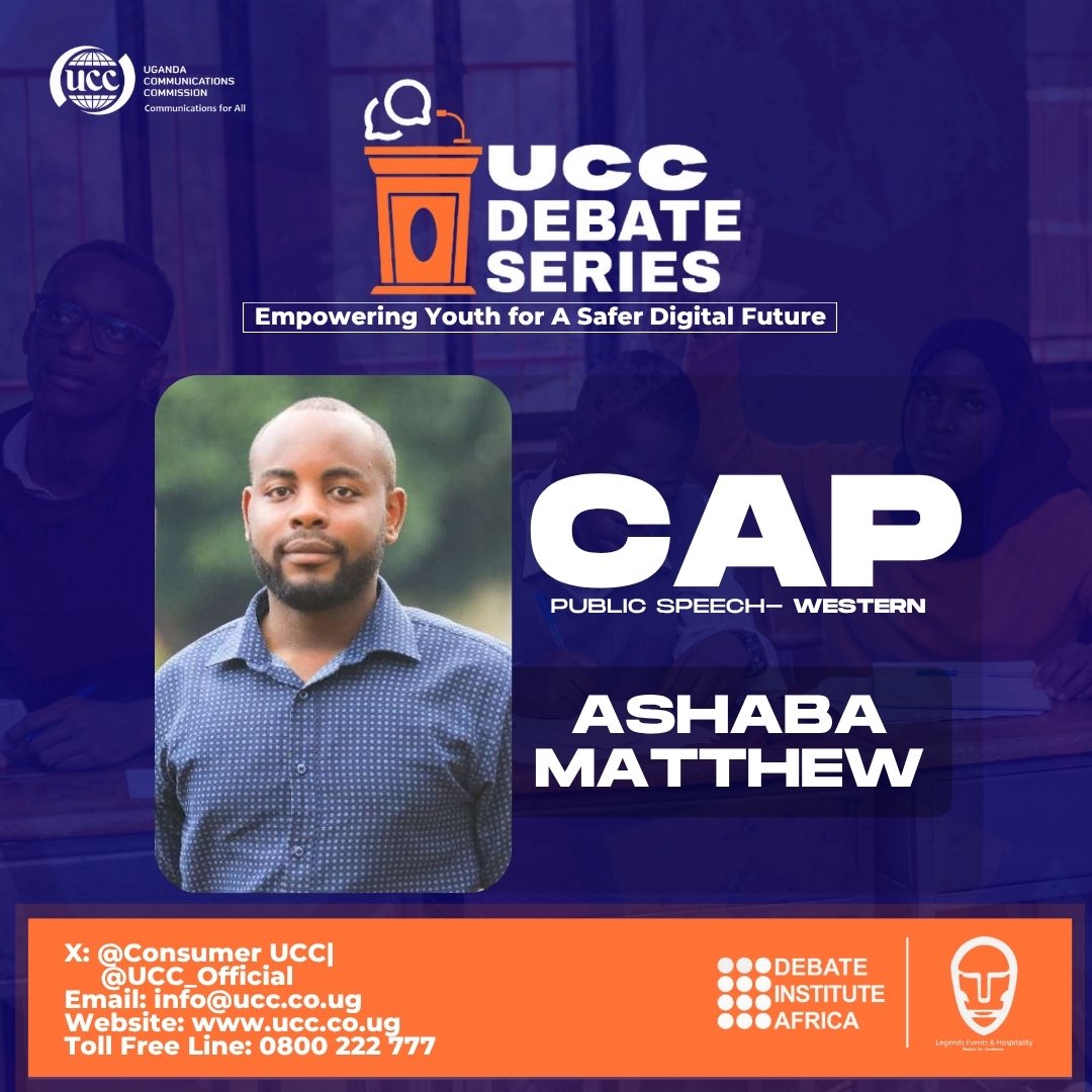 Ladies and Gentlemen. 🎉
We introduce to you DIA’s very own <a href="/matt542003/">ashaba ✨✨</a>  as the CAP Western Edition at the UCC debate series. 
Stay tuned for all the updates tomorrow at Nyakasura School!!