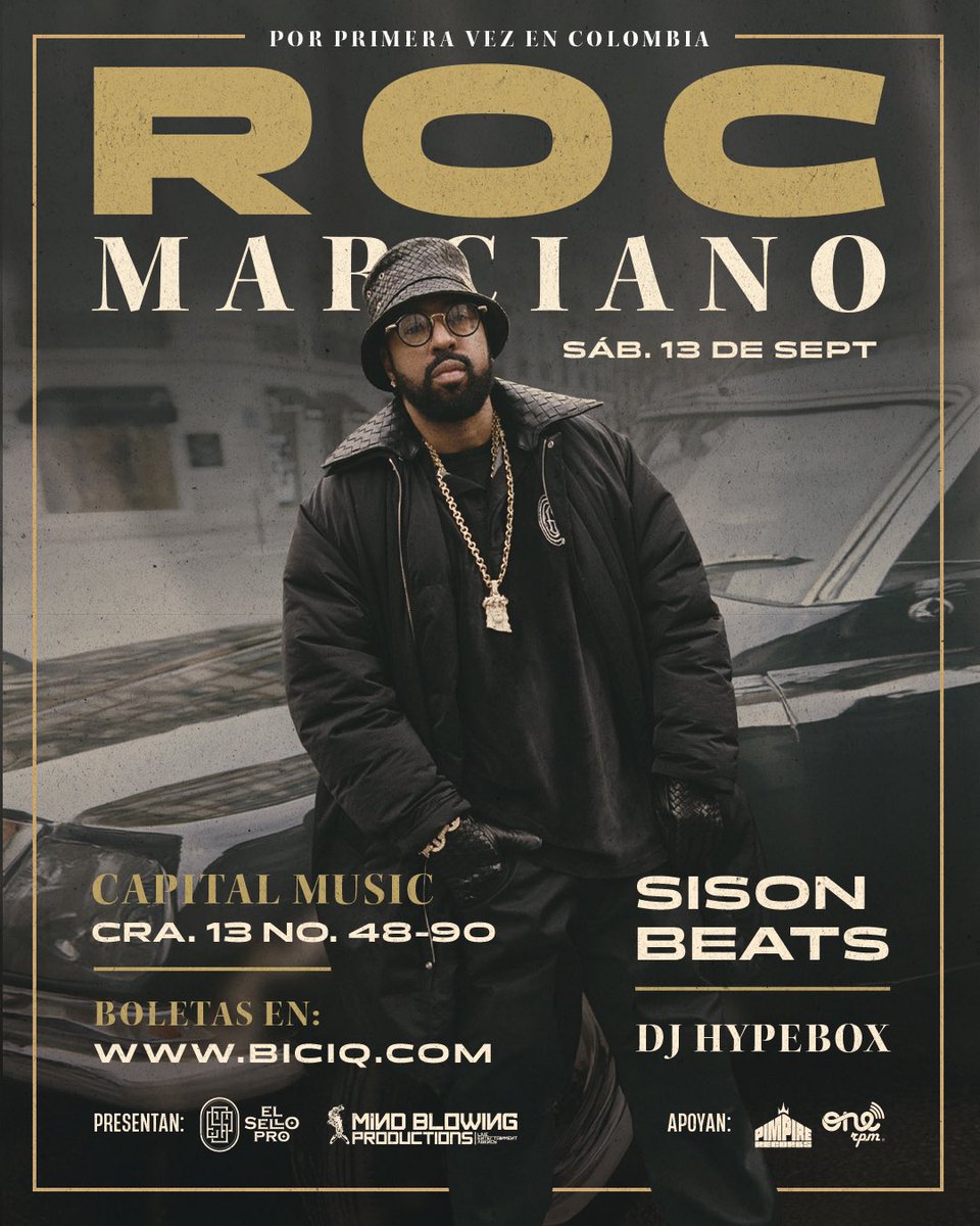 PIMPIRE_INTL's tweet image. SEPTEMBER 2025 | @rocmarci
SOUTH AMERICA
Buenos Aires, Argentina 🇦🇷
Santiago de Chile 🇨🇱
Bogota, Colombia 🇨🇴
🎫: tix.to/RocMarcianoSA
