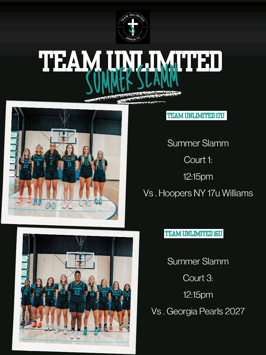 Macy Basford (@macybasford) on Twitter photo Last tournament starts today! Check out Team Unlimited 17U!
<a href="/TeamUnlimited16/">Team Unlimited</a>
<a href="/MilliganWBB/">Milligan Women’s Basketball</a>
<a href="/CoachRickReeves/">Rick Reeves</a> Last tournament starts today! Check out Team Unlimited 17U!
<a href="/TeamUnlimited16/">Team Unlimited</a>
<a href="/MilliganWBB/">Milligan Women’s Basketball</a>
<a href="/CoachRickReeves/">Rick Reeves</a>