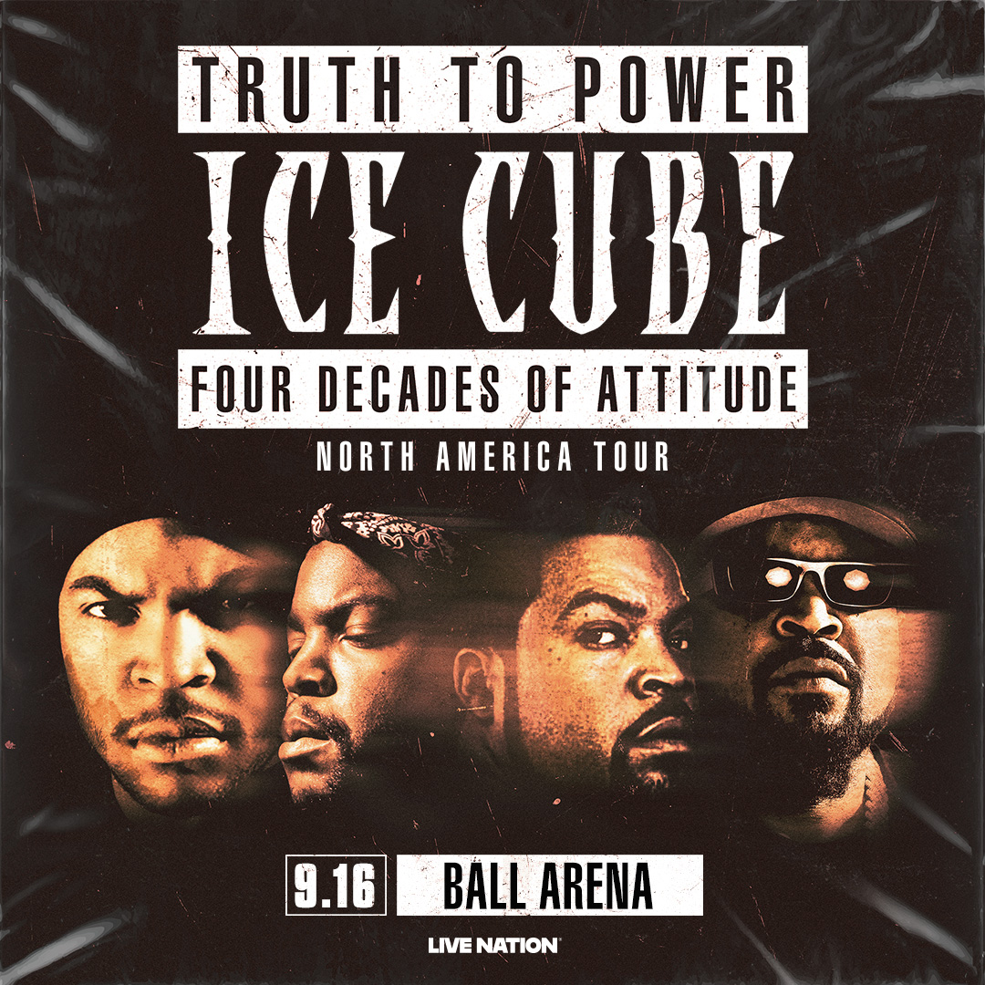 icecube's tweet image. Four decades of attitude stopping first in Denver. Ball Arena, I’m bringin’ all the hits that built this thang for my Day Ones and my Real Ones. September 16th—icecube.com/tour.