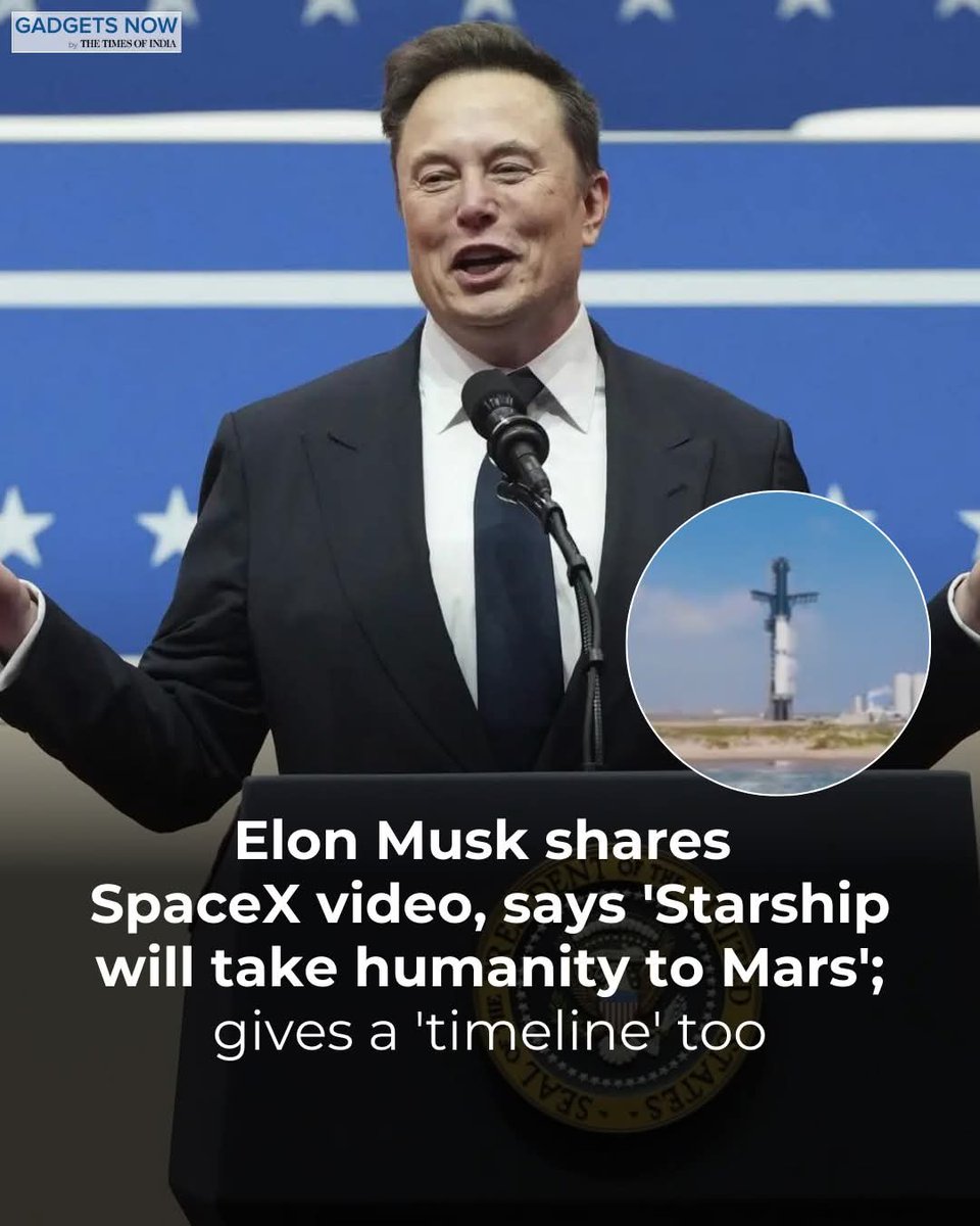 amazing_physics's tweet image. SpaceX aims to launch around 1,000 to 2,000 Starships every two year. The company plans to transport people and cargo in order to establish a permanent settlement on the planet.
Musk also believes that Mars is a backup for civilisation in case a catastrophic events on Earth.…