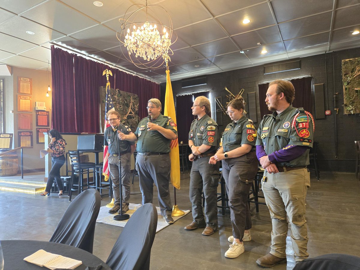 conquistadorbsa's tweet image. 🤝 Building connections and sharing experiences! This week, our senior Wehinahpay staff had the honor of presenting our summer highlights to the Roswell Rotary Club. 🌟 #SummerCamp2025 #RotaryClub #NMSCOUTS #ScoutsBSA wix.to/Ws7cYsU