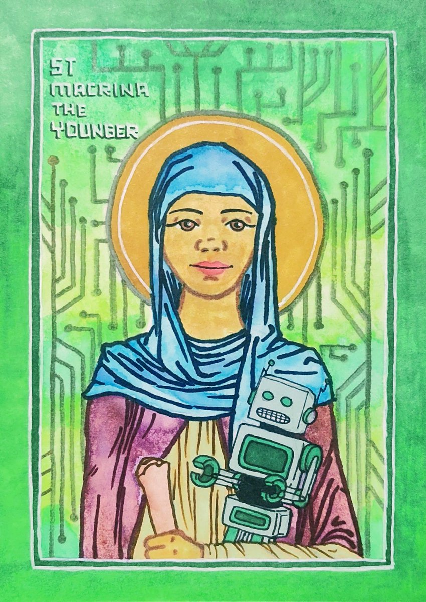 incensepunk's tweet image. Why is St Macrina the Younger the patron saint of robotics? 

Find out in our newest article by @AndyShaggyKorty!

incensepunk.com/p/st-macrina-t…