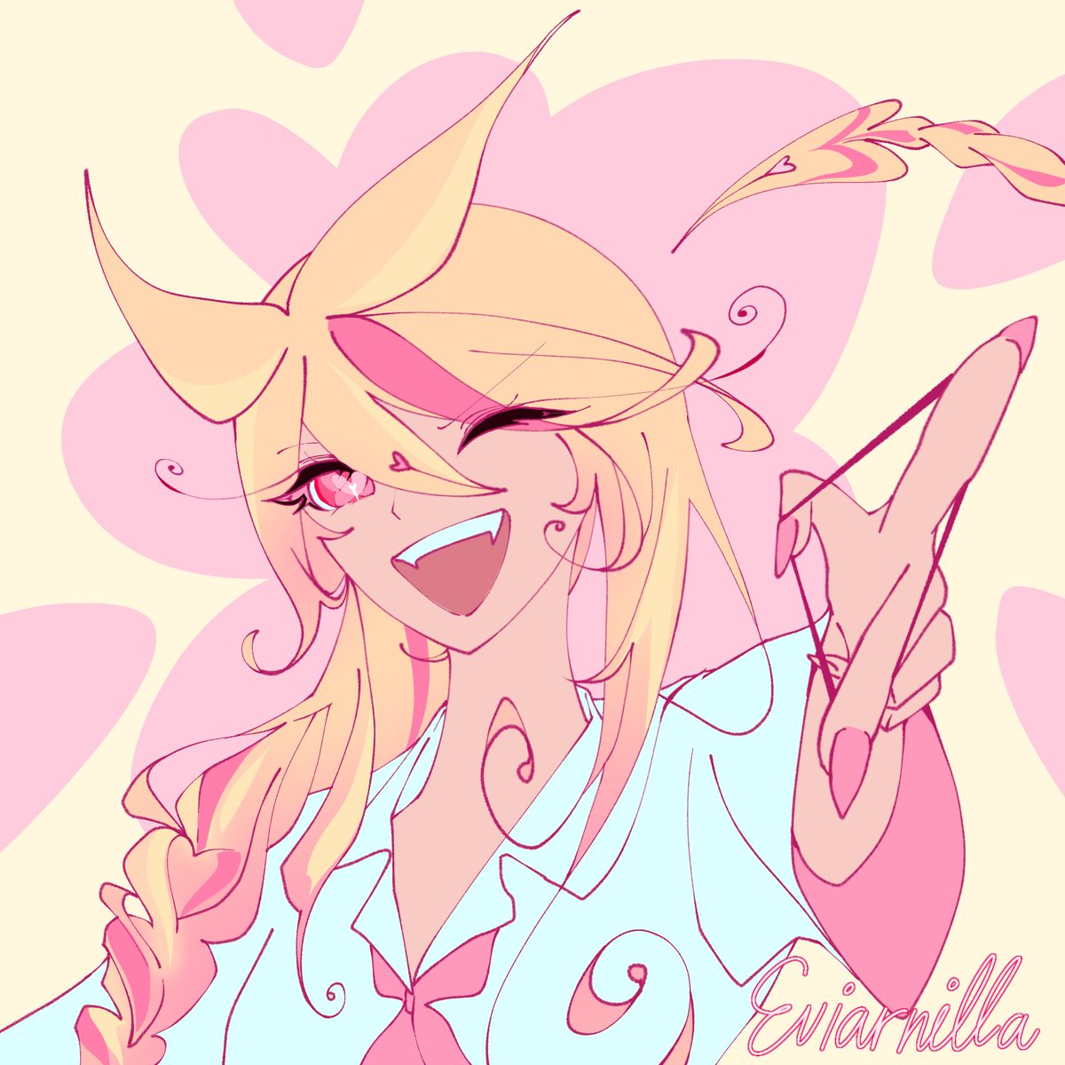 Eviarnilla's tweet image. Happy 200th day of the year!
I drew myself aiming a rubber band because I have absolutely no idea what I'm doing